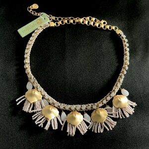 Spartina Beaded Fringe necklace NWT